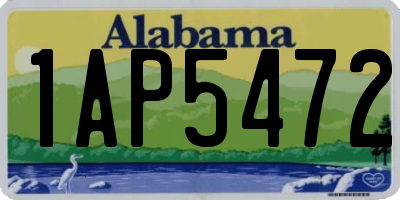 AL license plate 1AP5472