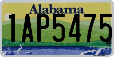 AL license plate 1AP5475