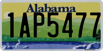 AL license plate 1AP5477