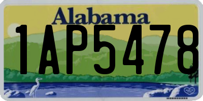 AL license plate 1AP5478