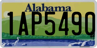 AL license plate 1AP5490