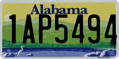 AL license plate 1AP5494