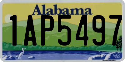 AL license plate 1AP5497