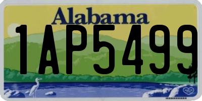 AL license plate 1AP5499
