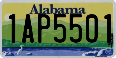 AL license plate 1AP5501