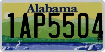 AL license plate 1AP5504