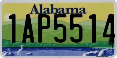 AL license plate 1AP5514