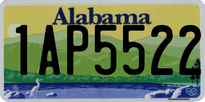 AL license plate 1AP5522