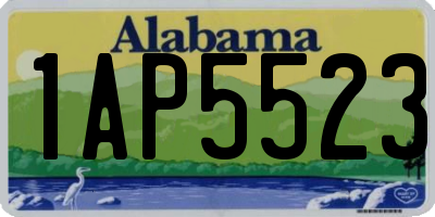 AL license plate 1AP5523
