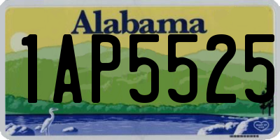 AL license plate 1AP5525