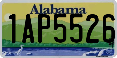 AL license plate 1AP5526