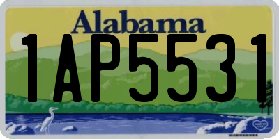 AL license plate 1AP5531