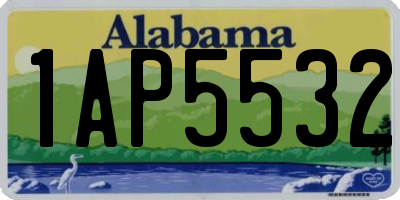 AL license plate 1AP5532