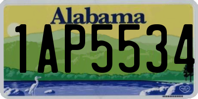 AL license plate 1AP5534