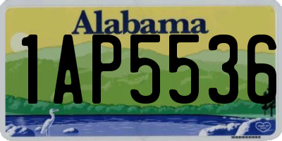 AL license plate 1AP5536