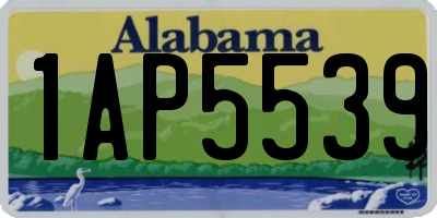 AL license plate 1AP5539