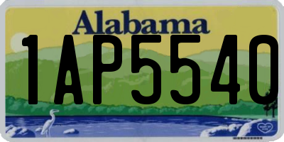 AL license plate 1AP5540