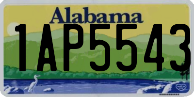 AL license plate 1AP5543