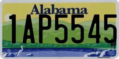 AL license plate 1AP5545