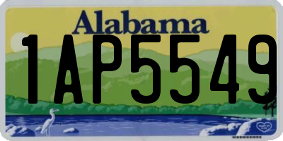 AL license plate 1AP5549