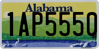 AL license plate 1AP5550
