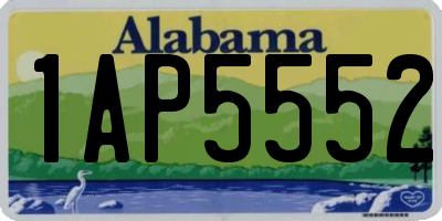 AL license plate 1AP5552