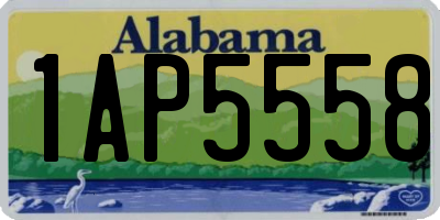 AL license plate 1AP5558
