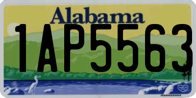 AL license plate 1AP5563