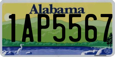 AL license plate 1AP5567