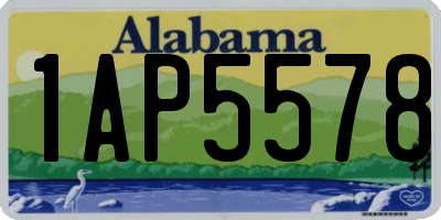 AL license plate 1AP5578