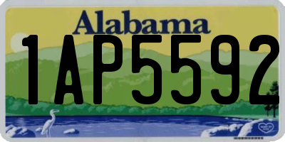 AL license plate 1AP5592