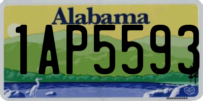 AL license plate 1AP5593