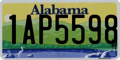 AL license plate 1AP5598