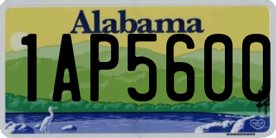 AL license plate 1AP5600