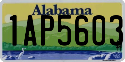 AL license plate 1AP5603