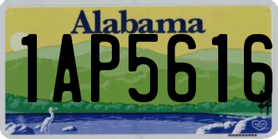 AL license plate 1AP5616