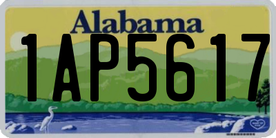 AL license plate 1AP5617