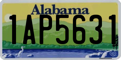 AL license plate 1AP5631