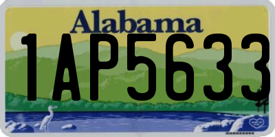AL license plate 1AP5633