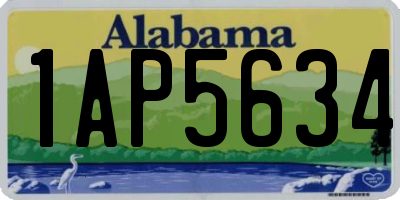 AL license plate 1AP5634