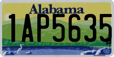 AL license plate 1AP5635
