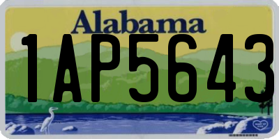 AL license plate 1AP5643
