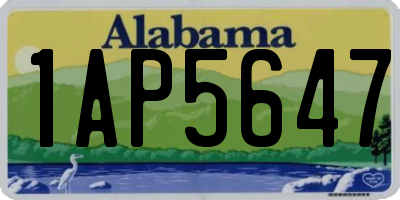 AL license plate 1AP5647