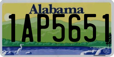 AL license plate 1AP5651