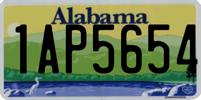 AL license plate 1AP5654