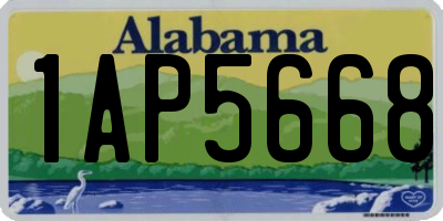AL license plate 1AP5668