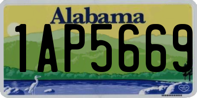 AL license plate 1AP5669