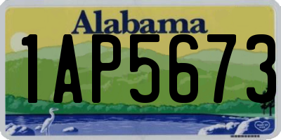 AL license plate 1AP5673
