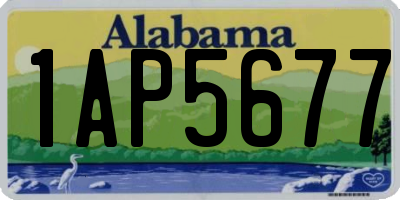 AL license plate 1AP5677