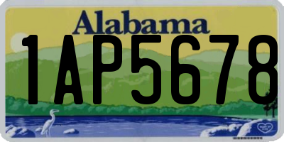 AL license plate 1AP5678